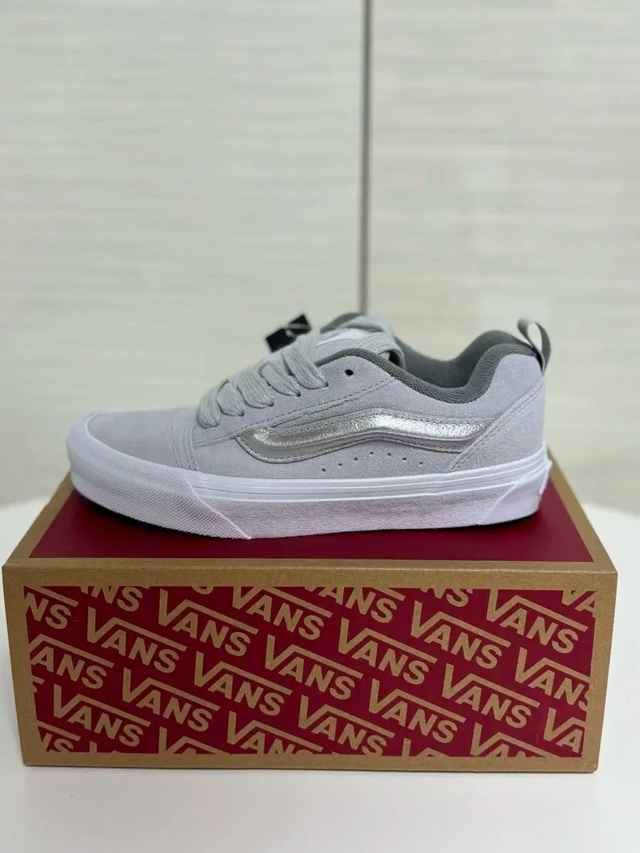 220 VANS(バンズ) メタリック シルバー ニュー 学校 スニーカーズ VN0009QCX1K