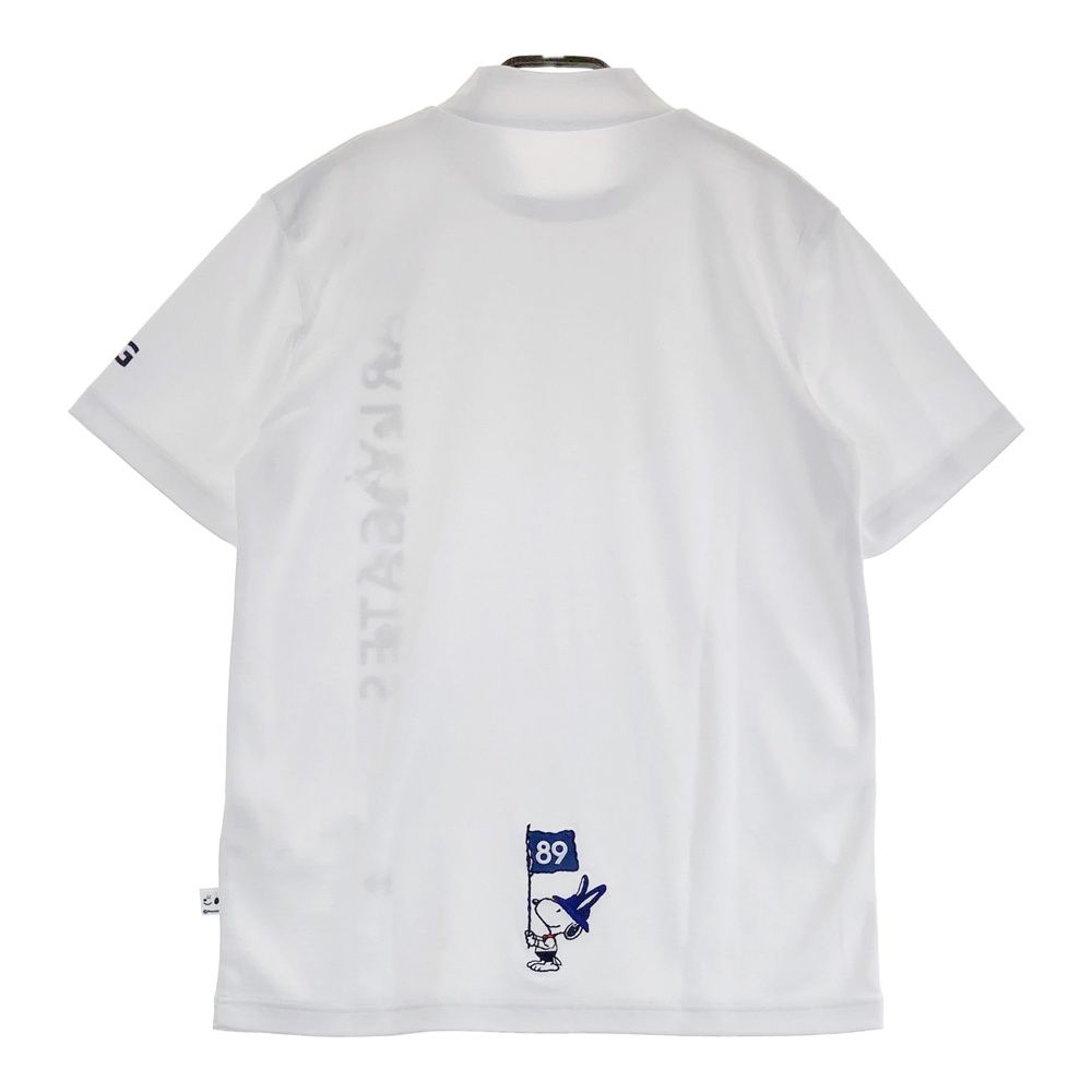 サイズ 4 PEARLY GATES パーリーゲイツ モデル ×PEANUTS ハイネック 半袖Tシャツ ホワイト系 240101537481 ゴルフウェア メンズ ストスト