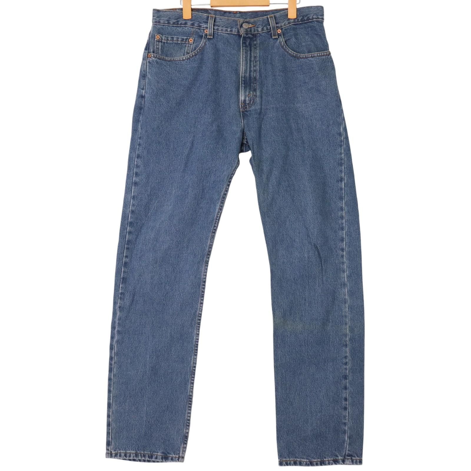 00年代 USA製 Levi's リーバイス 505 デニムパンツ ブルー (メンズ W34 L32) 中古 古着 A1760