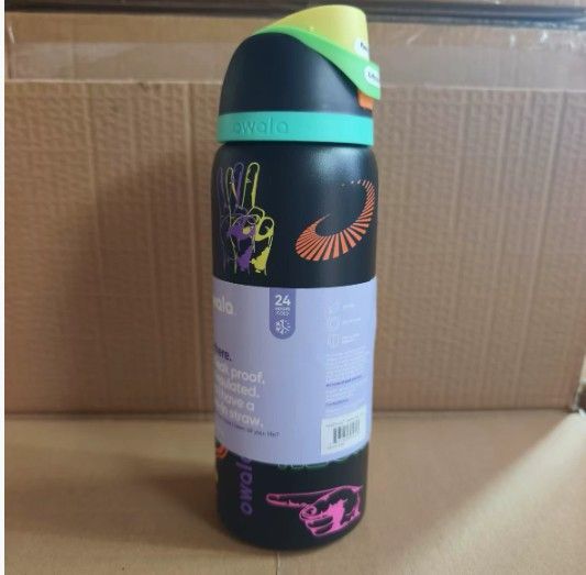 新品 OWALA 水筒 限定品 ストロー内蔵 漏れ防止 真空断熱 24oz