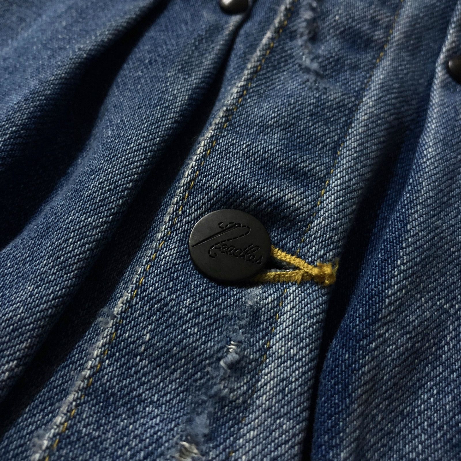 NewJeansヘリン着用ニードルス　ジャケットのみ 美品】Needles ニードルズ Papillon Patches Jean Jacket KP142
