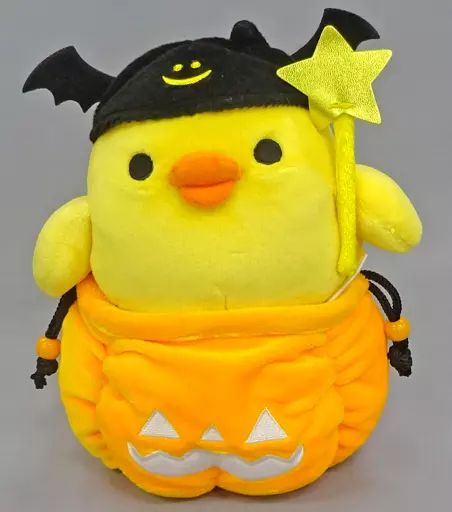 【タグ有り・匿名配送】 キイロイトリ　コリラックマ　ハロウィン限定 ぬいぐるみ 中古】ぬいぐるみ キイロイトリ ハロウィン限定 あつめてぬいぐるみ