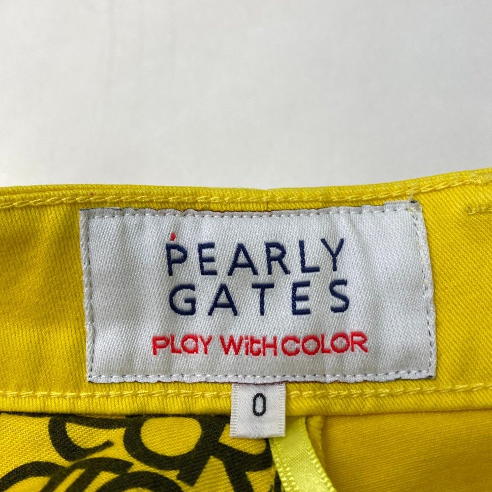 サイズ：0 PEARLY GATES パーリーゲイツ  ストレッチスカート  イエロー系 [240101415545] ゴルフウェア レディース ストスト サイズ：0 PEARLY GATES パーリーゲイツ ストレッチ スカート
