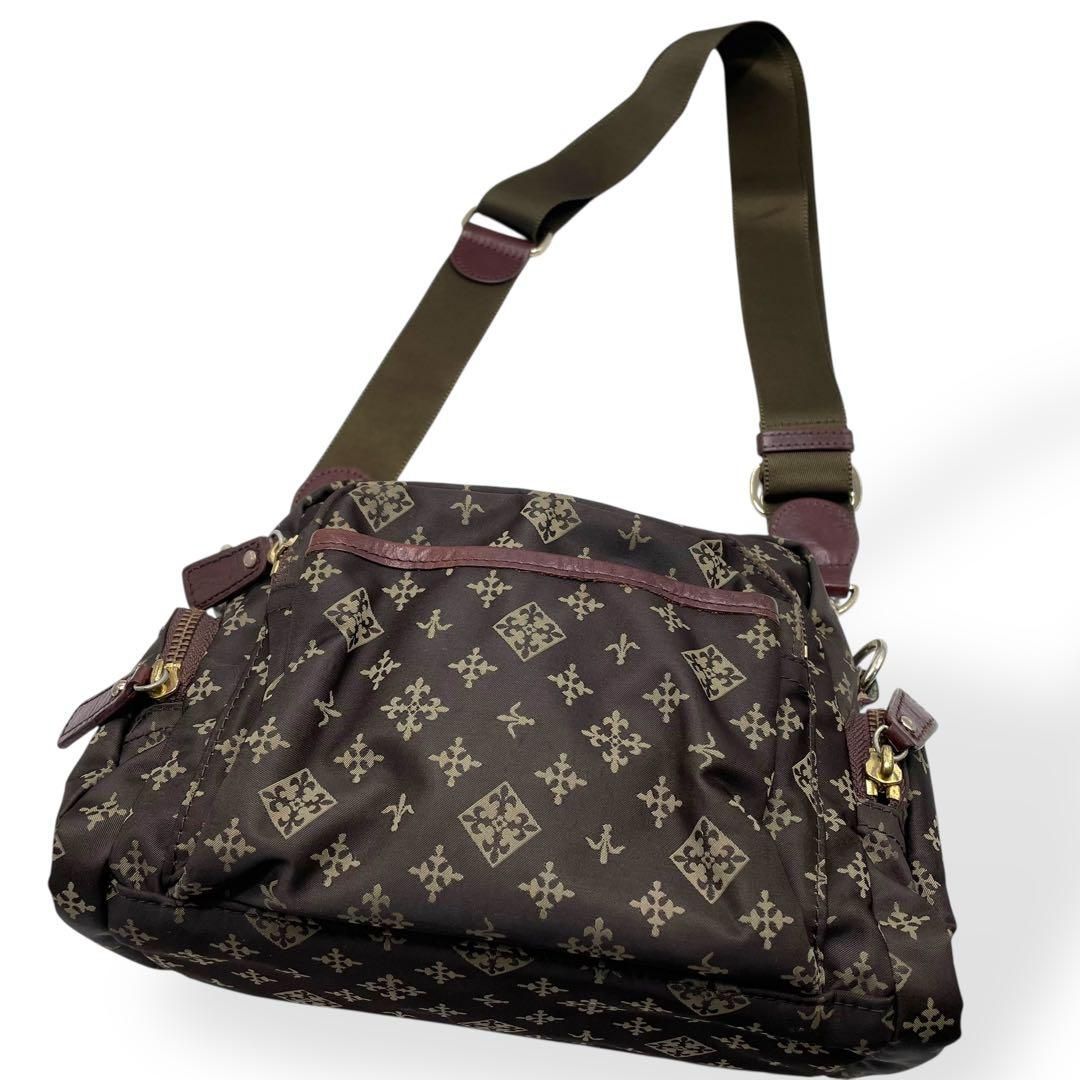 美品 Russet ラシット ショルダーバッグ ナイロン レザー
