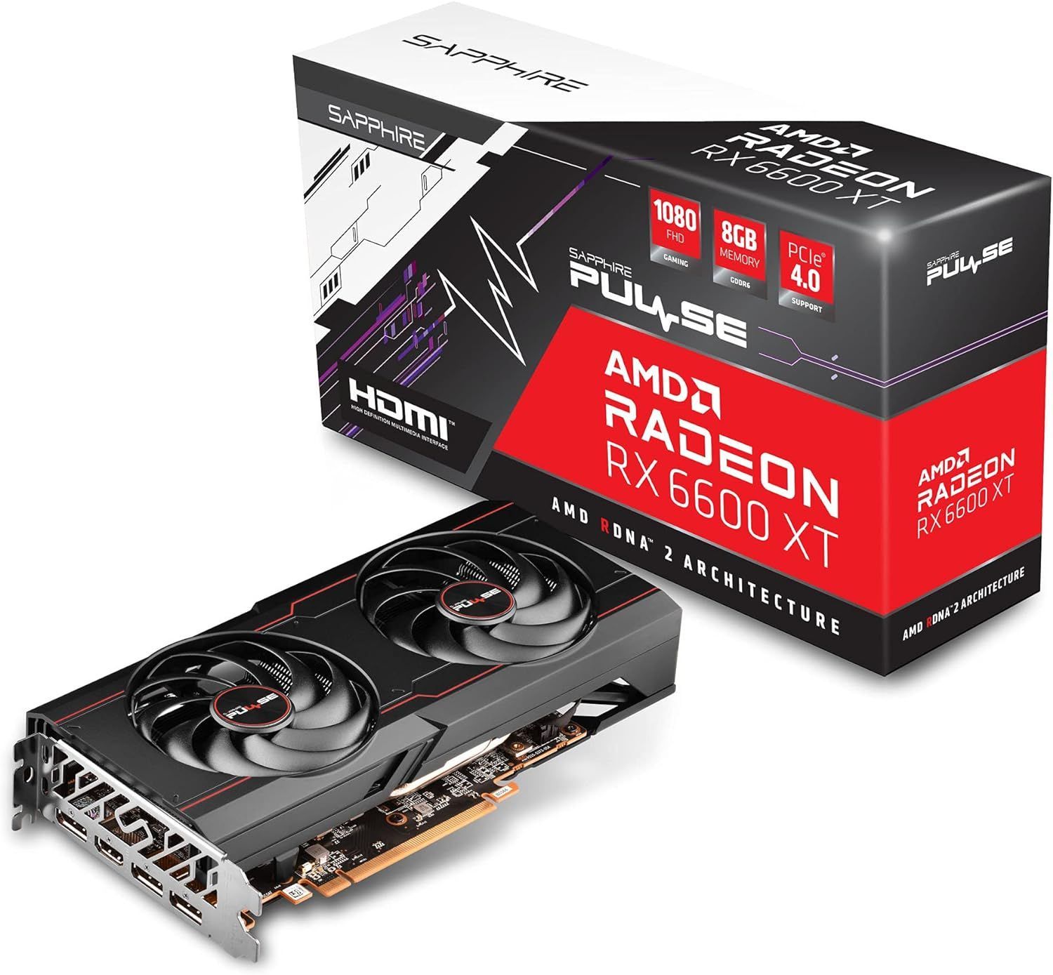 Sapphire PULSE Radeon RX 6600 XT GAMING OC 8G グラフィックス
