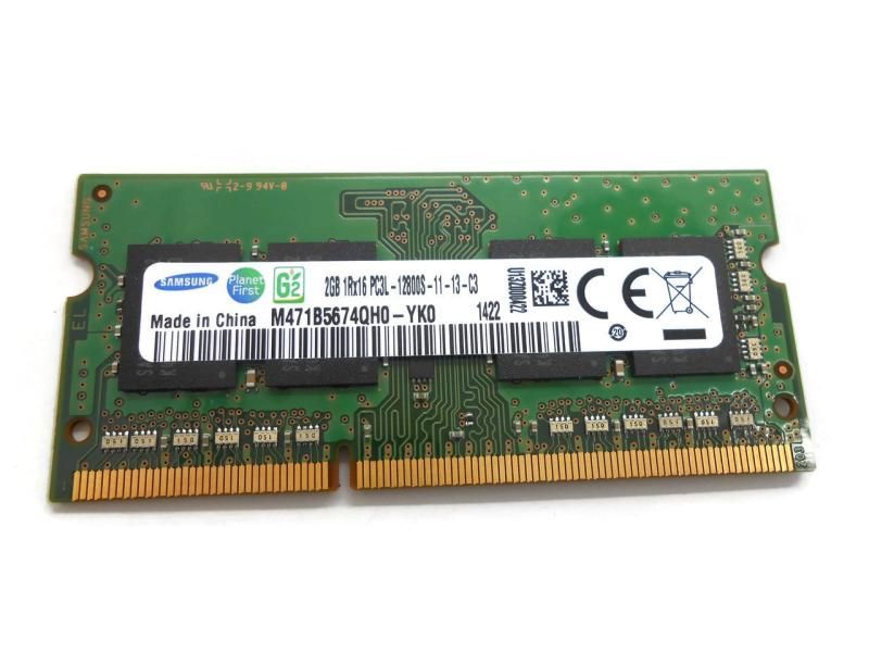 SAMSUNG 低電圧メモリ 1.35V PC3L-12800S DDR3L-1600 2GB SO-DIMM 204pin ノートパソコン用メモリ 型番 M471B5674QH0-YK0