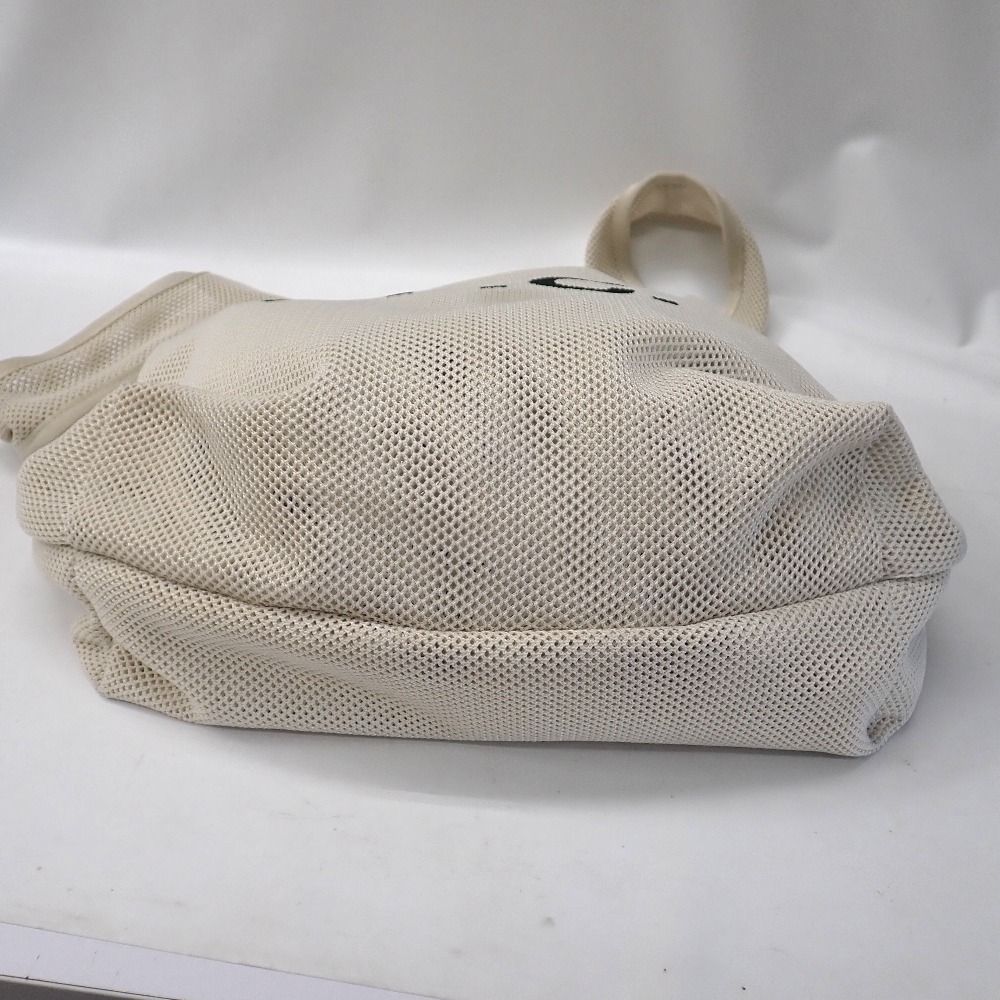 Ft1279421 アーペーセー トートバッグ メッシュ ロゴ ホワイト