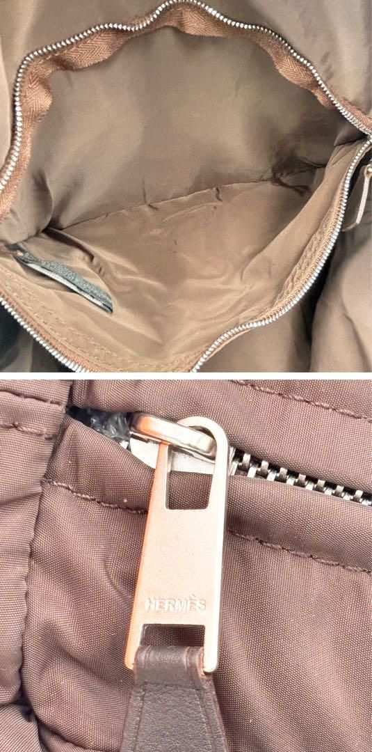 HERMES エルメス アカプルコ バサスMM ナイロン ショルダー
