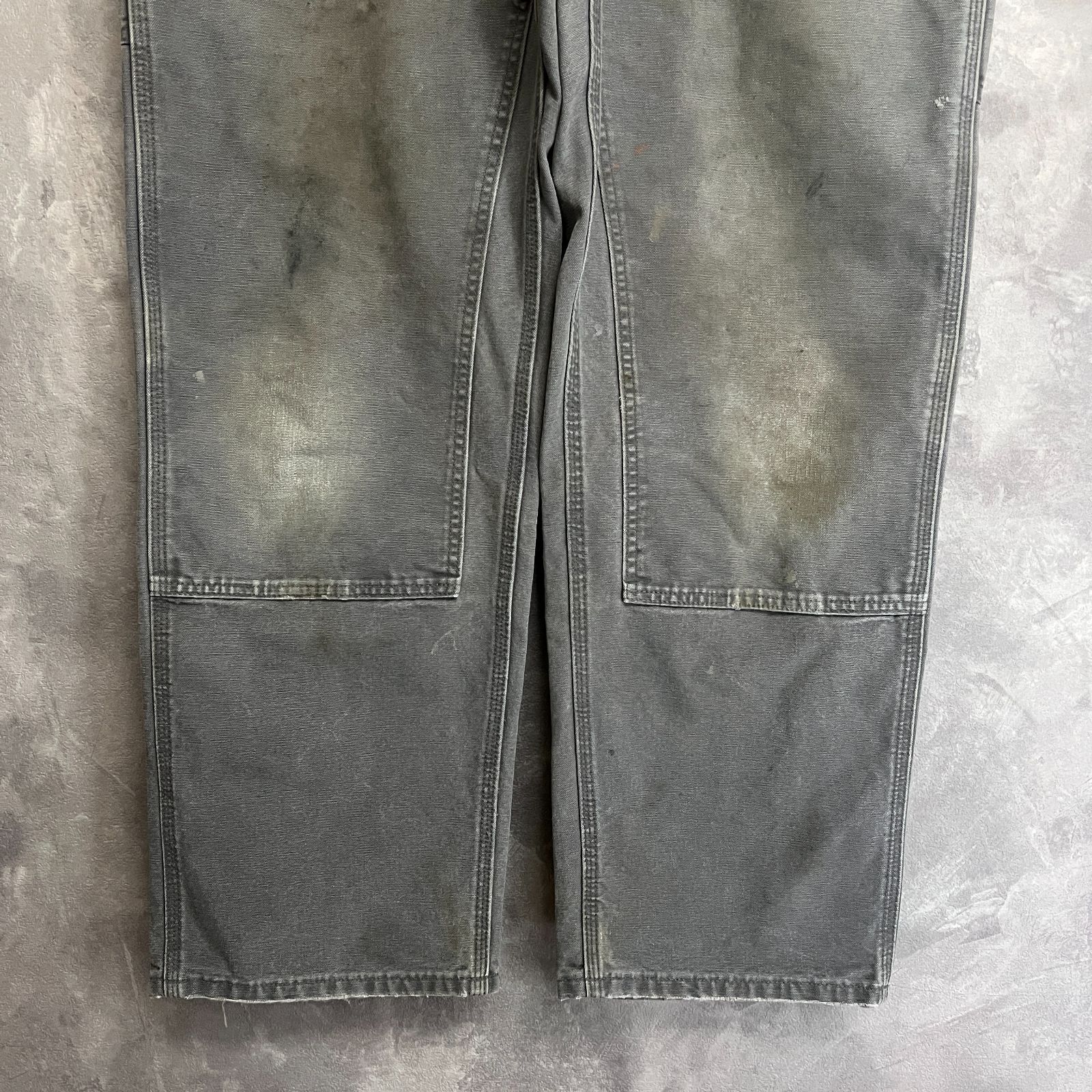 carhartt ダブルニー グレー サイズ36×32 - メルカリ