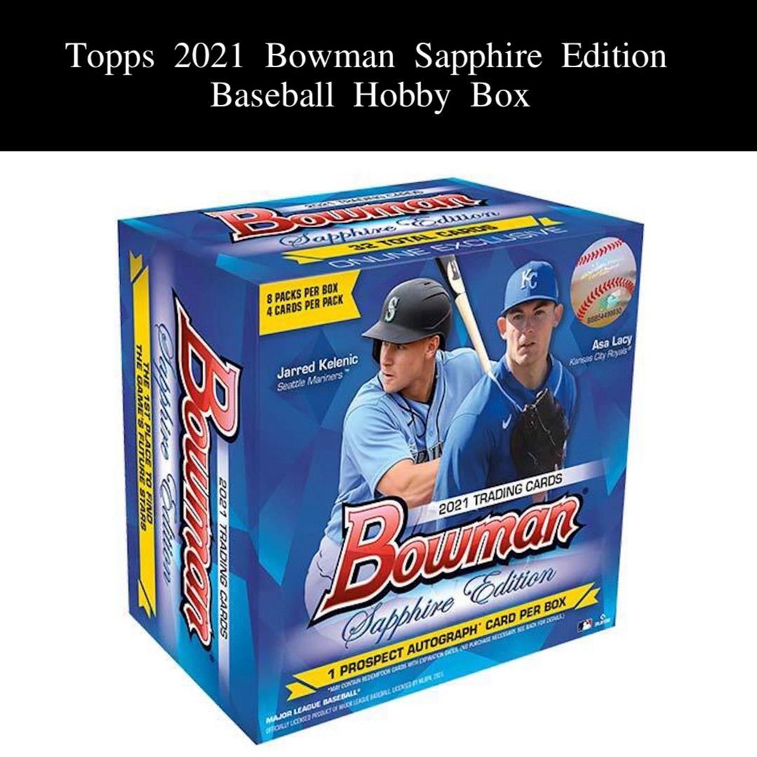 【日本未発売 新品未開封 1Box】Topps MLB 2021 Bowman Sapphire Edition Baseball Factory Sealed Hobby Box ②