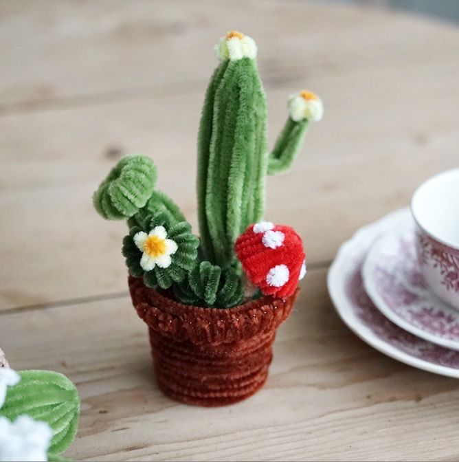 な　モールフラワー　ハンドメイド モールクラフト モールフラワー モール人形 DIY 手作り 花