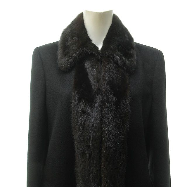 S MaxMara ブラックフェイクファーコート 【公式通販】