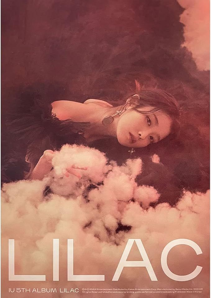 [新品] IU (アイユー) - 5集 「LILAC」OFFICIAL POSTER [BYLAC Ver.] [ポスター専用ケース] 42cm x 60cm