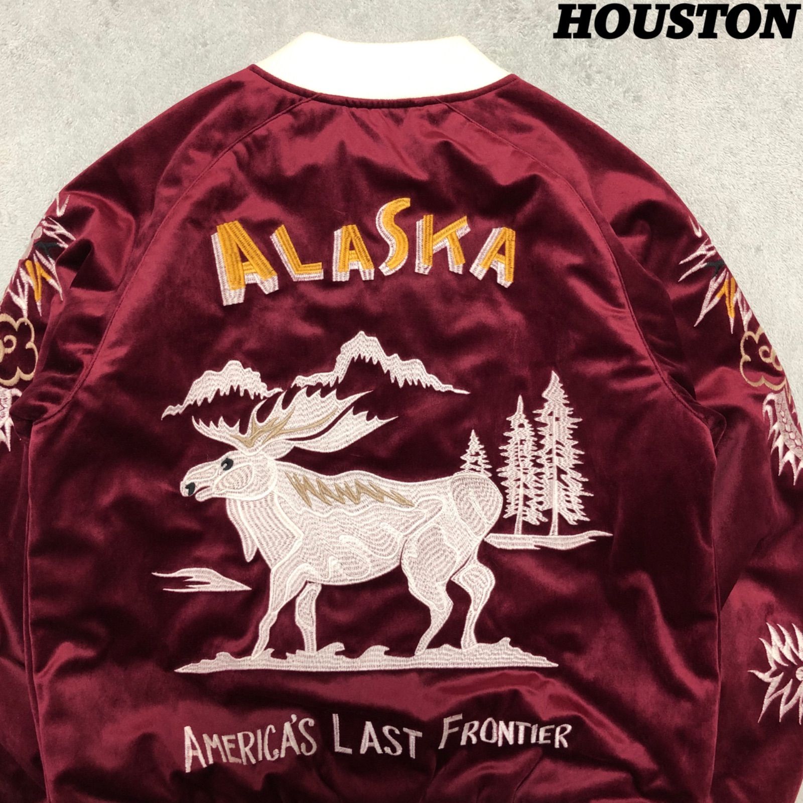 HOUSTON スカジャン スーベニアジャケット 新品タグ付 別珍