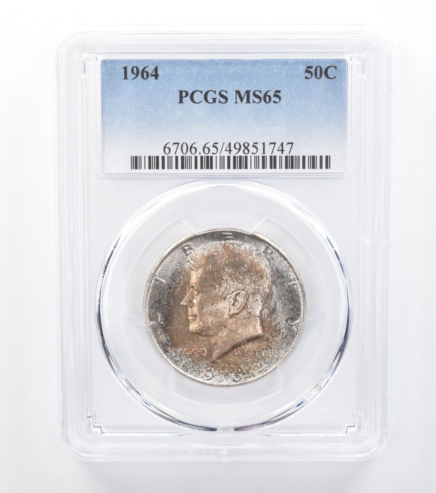 1964年 ケネディ ハーフダラー MS65 PCGS T - メルカリ