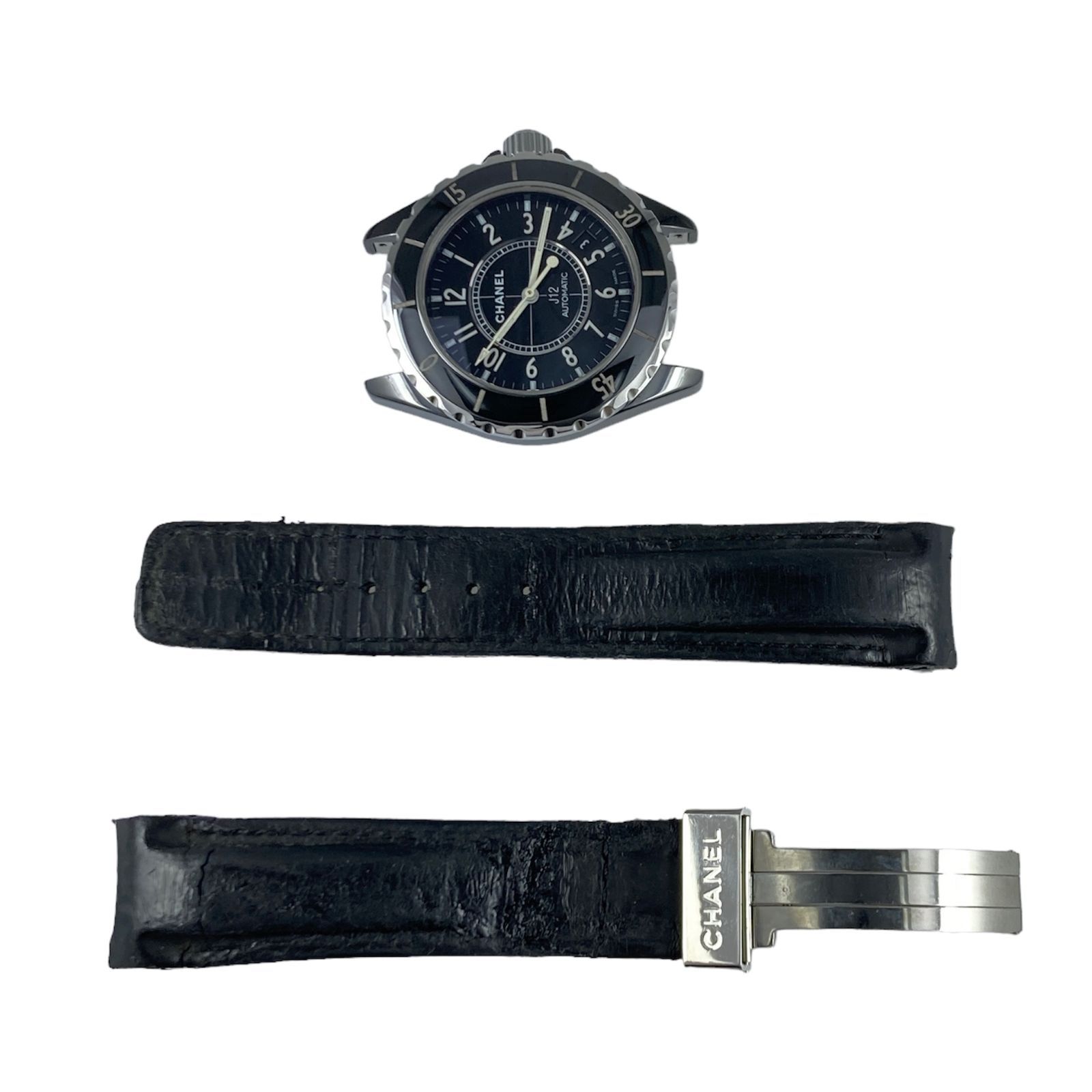 CHANEL J12 型番H0683 ケース幅38㎜ 自動巻き時計 ベルト劣化 本体のみ