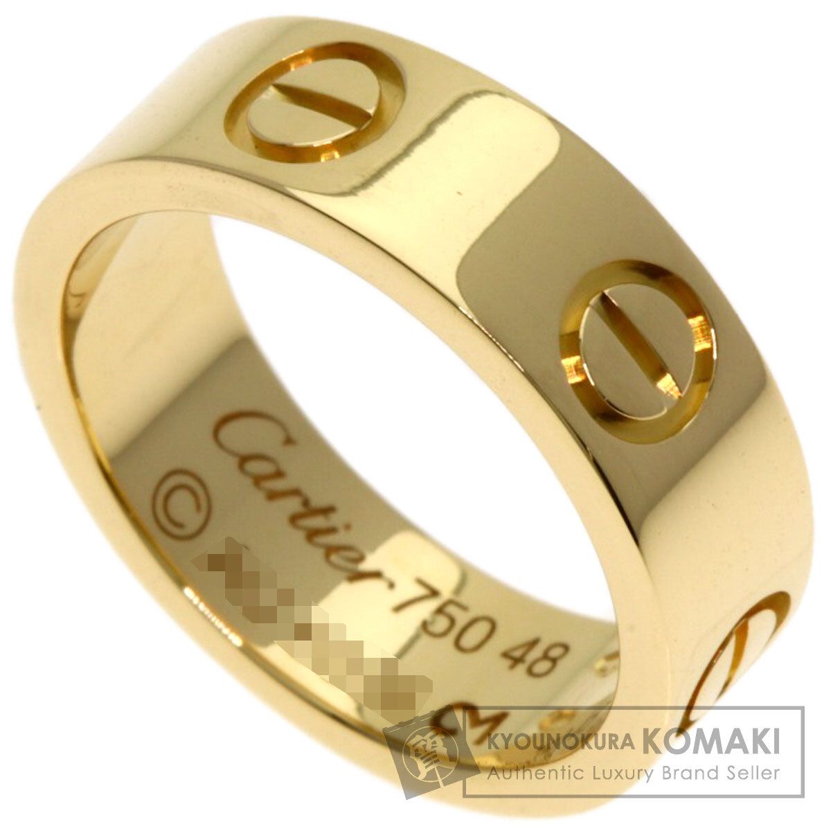 CARTIER カルティエ ラブリング 48 リング 指輪 K18YG レディース