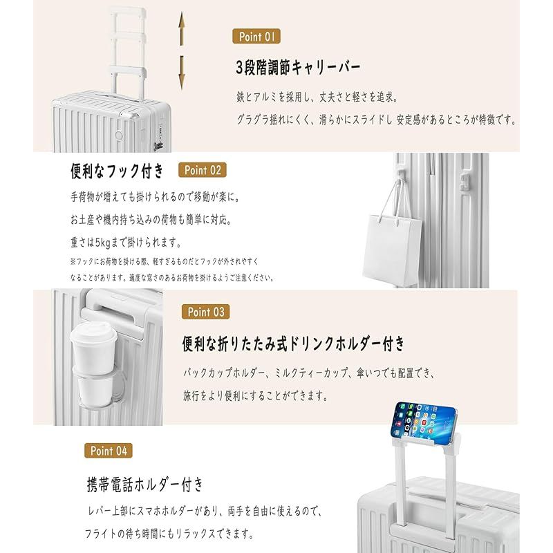 ナイスクラップ キャリーケース nice claup スーツケース 一度