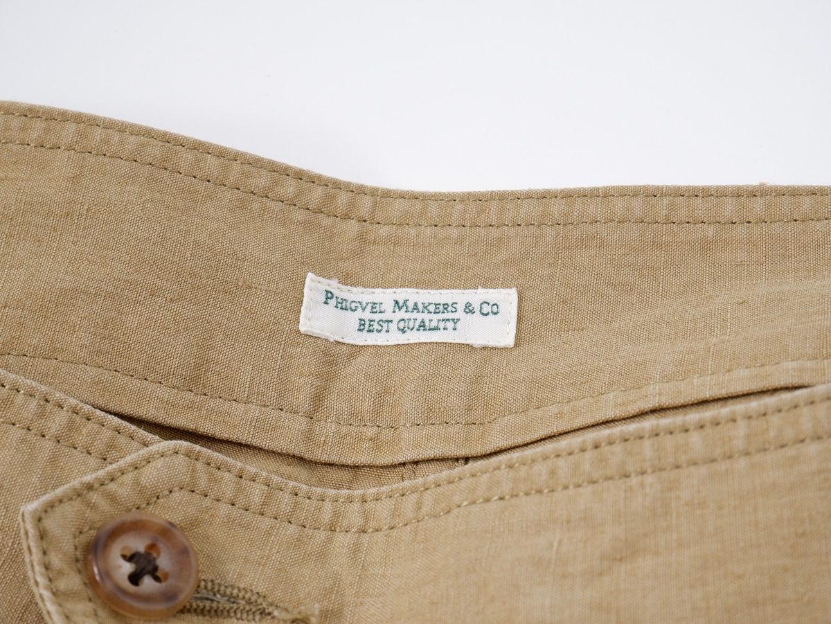 PHIGVEL MAKERS & Co.フィグベル LINEN 2TUCK TROUSERSリネン2タック