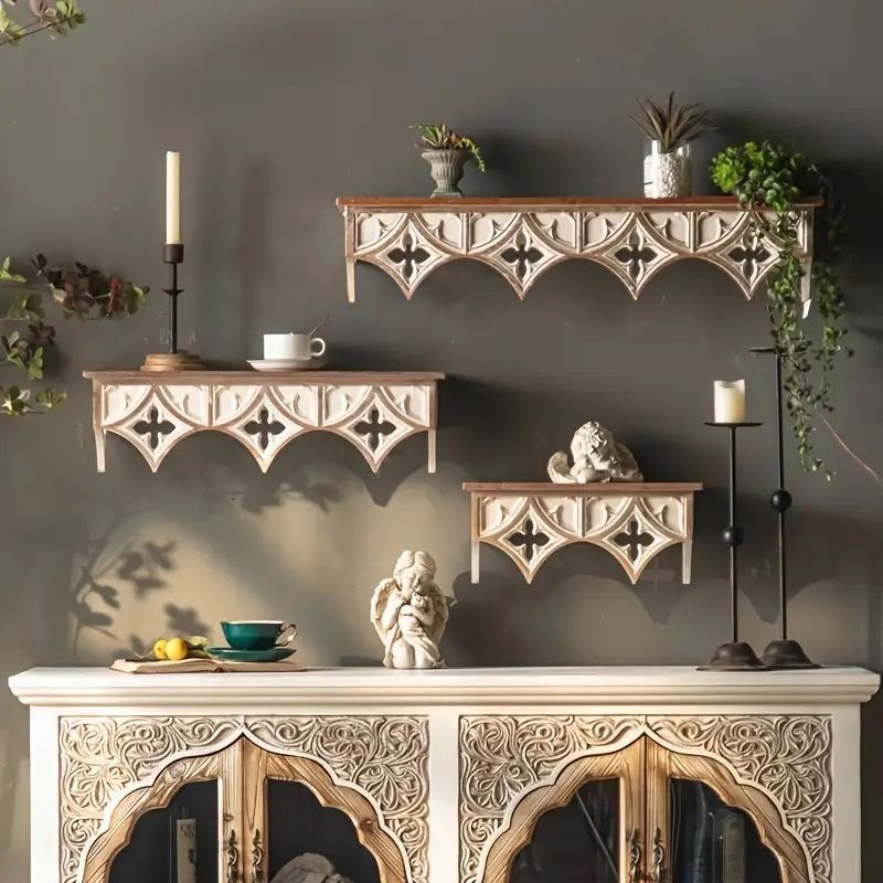 木製 シェルフ 飾り棚 アンティーク クラッシック 収納棚 ヴィンテージ 木製 シェルフ 飾り棚 アンティーク クラッシック 収納棚 ヴィンテージ