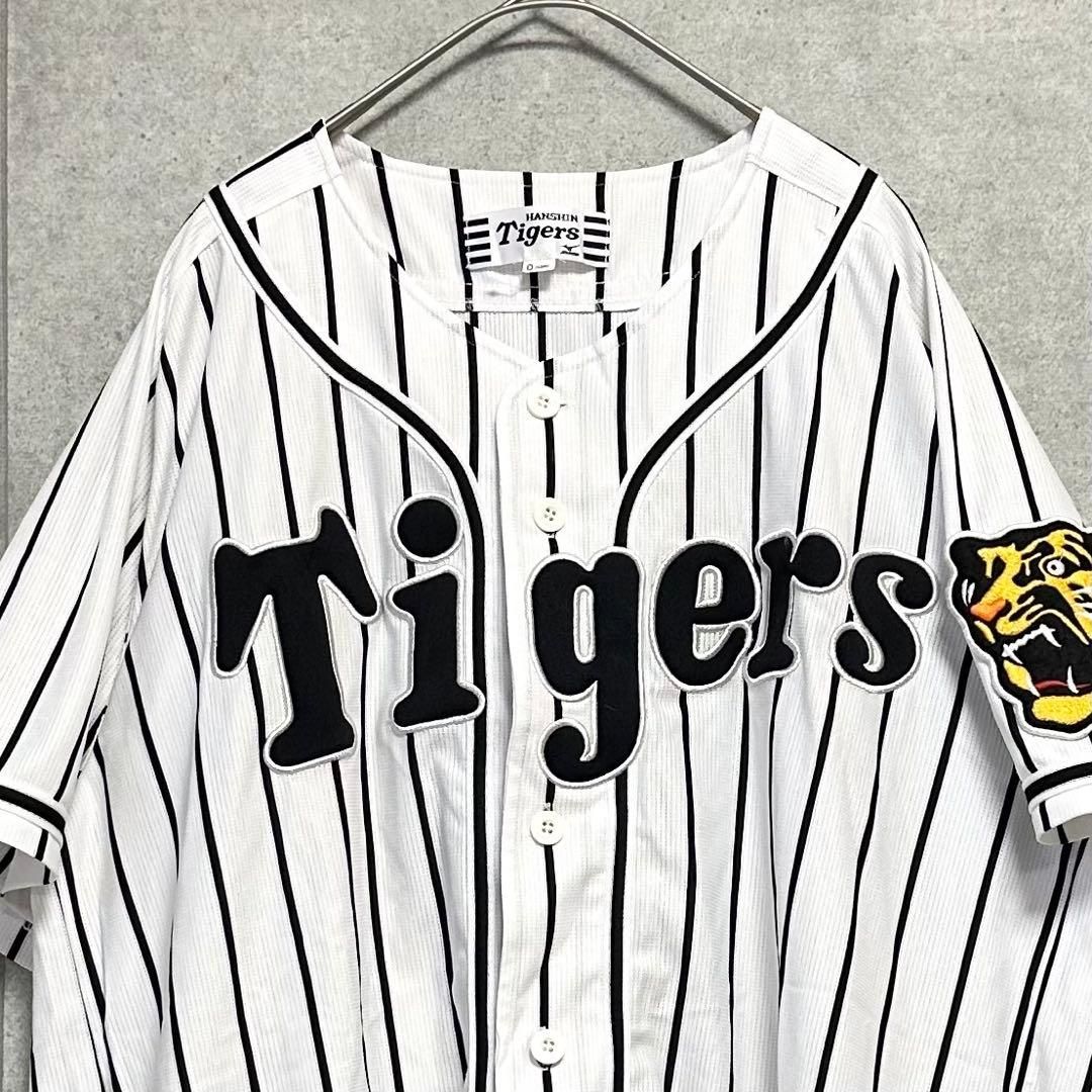 阪神タイガース Tigers ユニフォーム 応援グッズ mizuno 背番号なし 白ストライプ サイズO LL WHITEMONARCHHOTEL_COM