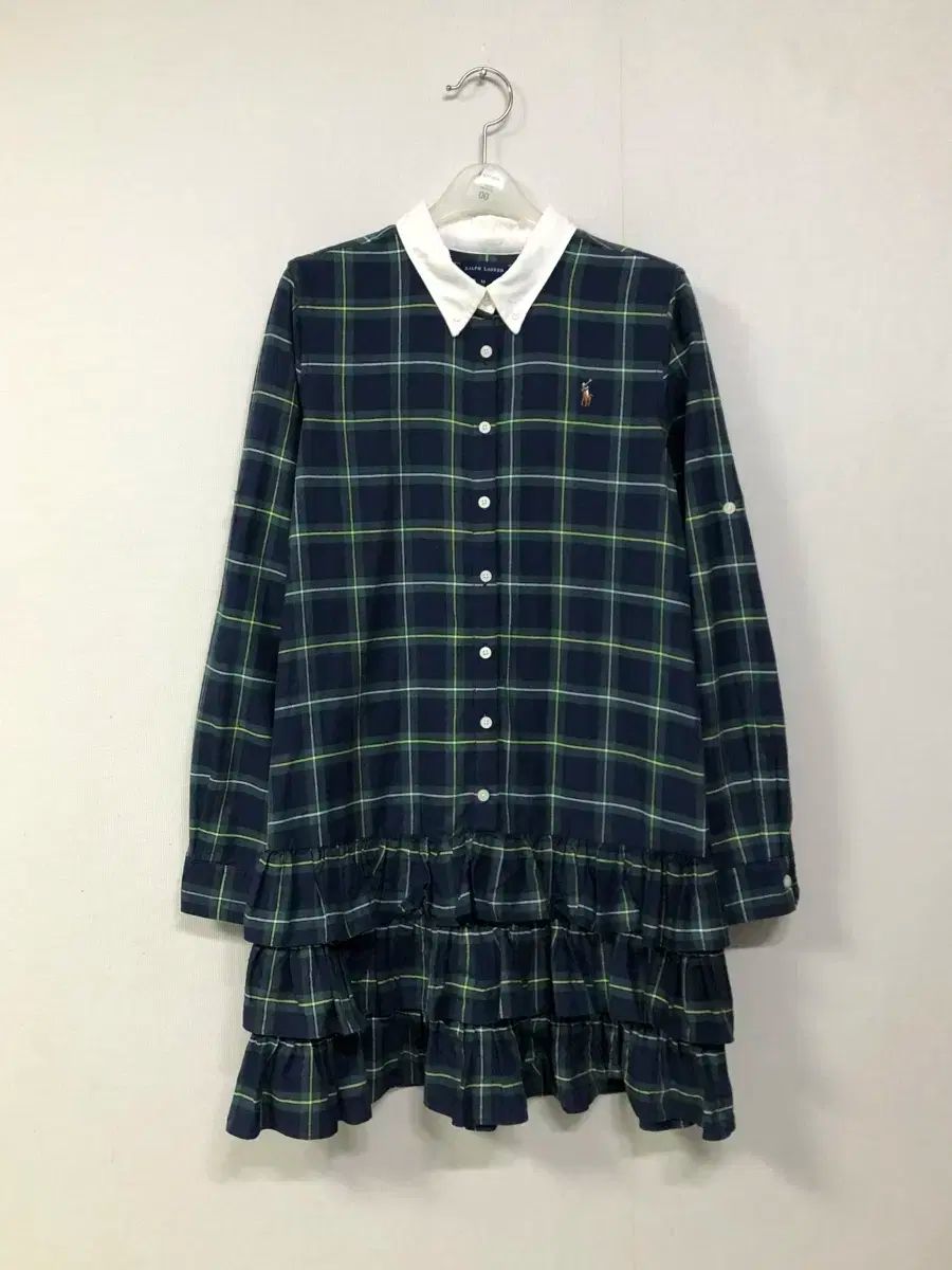 Ralph Lauren ラルフローレン ポロ ガールズ レディース シャツ チェック ティアード レース ワンピース