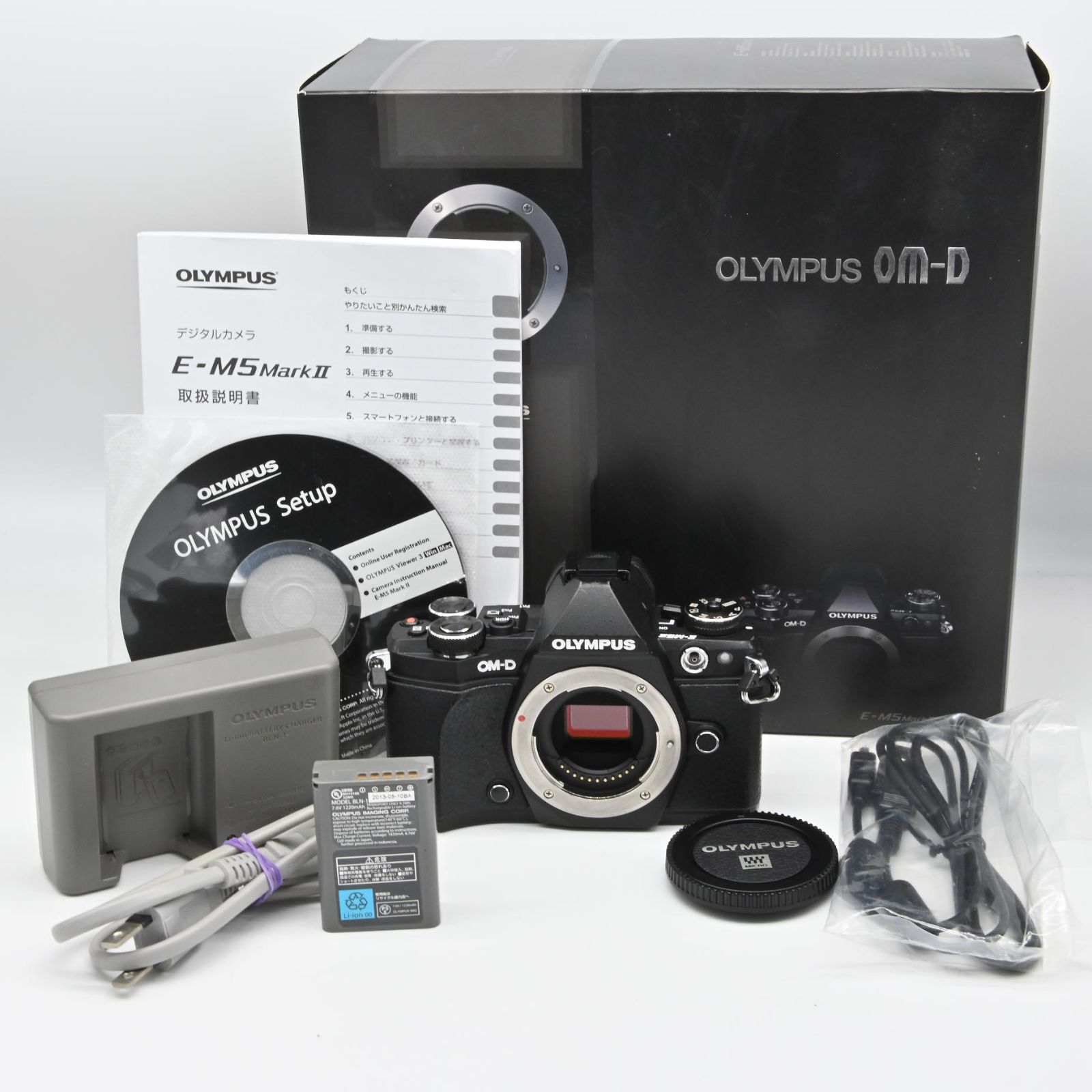 OLYMPUS ミラーレス一眼カメラ OM-D E-M5 MarkII ボディー ブラック 