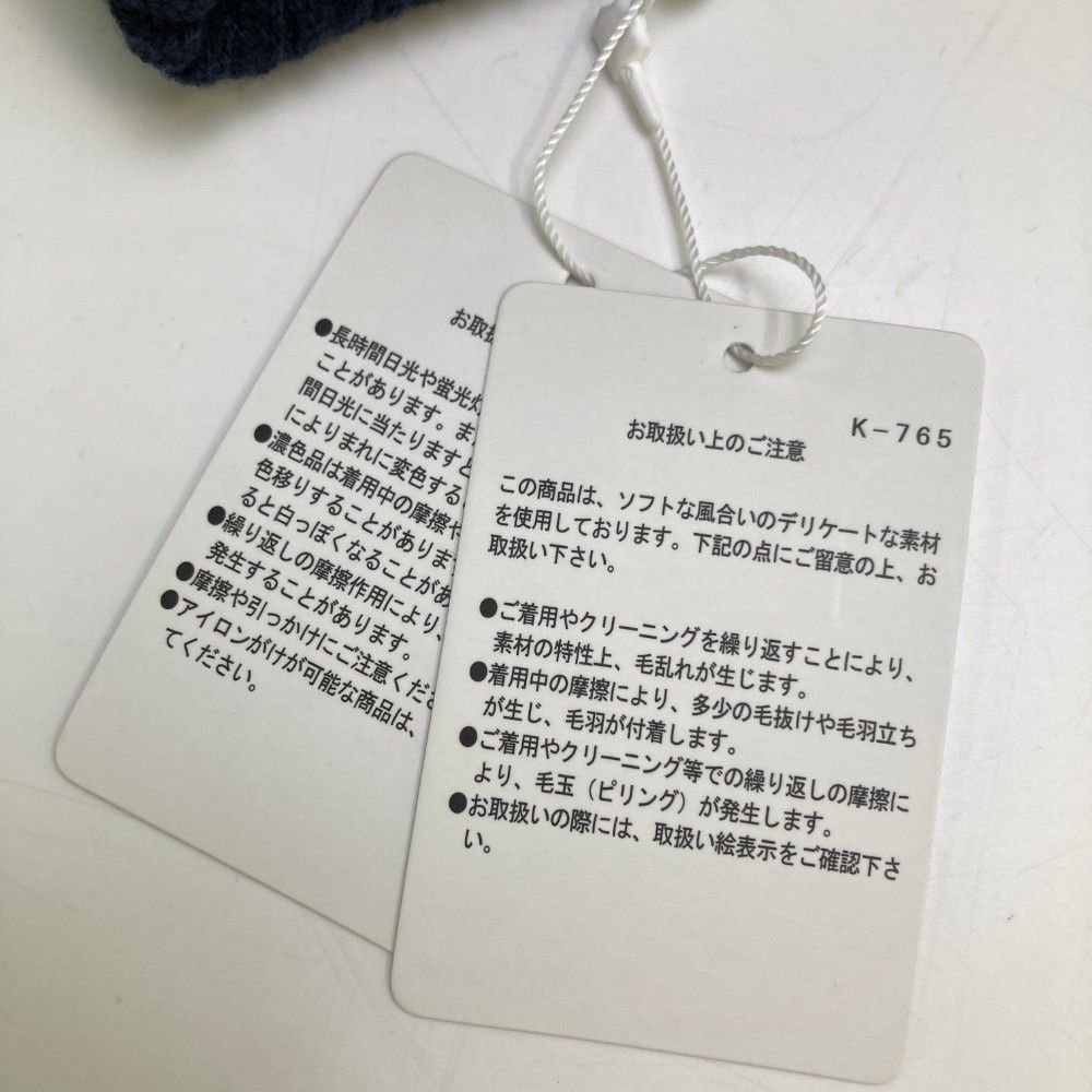 サイズ：6 JACK BUNNY ジャックバニー  タートルネック ニットセーター 総柄 ネイビー系 [240101443063] ゴルフウェア メンズ ストスト JACK BUNNY ジャックバニー タートルネック ニットセーター 総柄