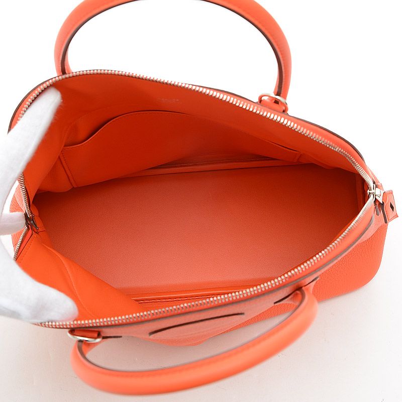 エルメス ボリード31 トリヨン オレンジポピー シルバー金具 T