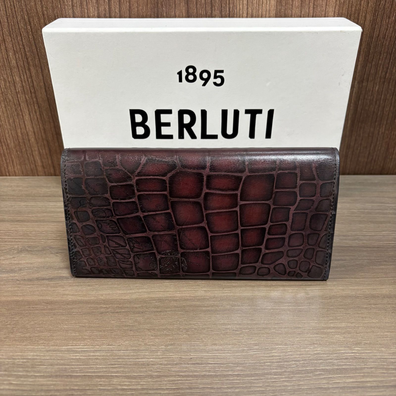 ◎【状態美品】Berluti ベルルッティ エスパス 財布 長財布 二