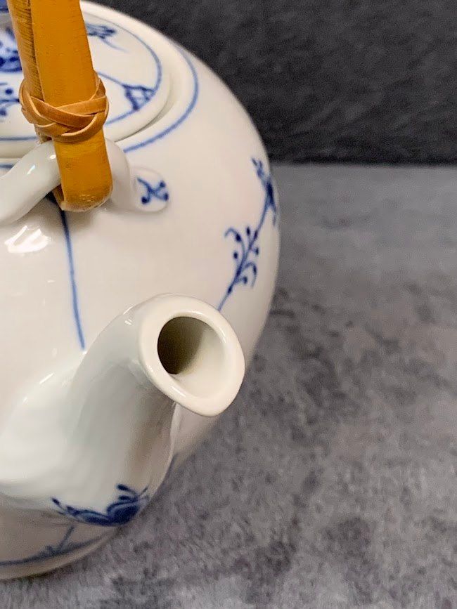 ☆ ロイヤルコペンハーゲン ブルーフルーテッド急須 湯呑み5客セット