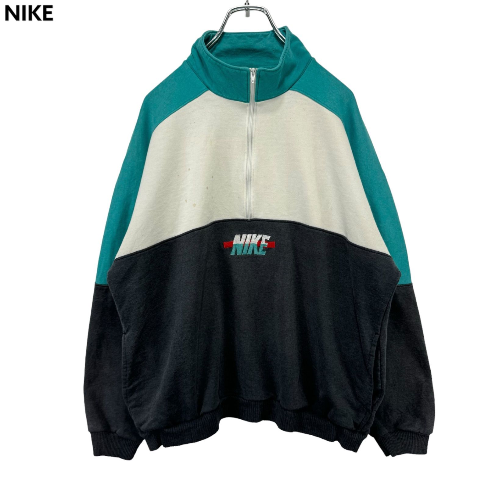 Nike ハーフジップ　スウェット ジャージ　90s H□90s□ナイキ/NIKE ハーフジップ トレーニングジャケット