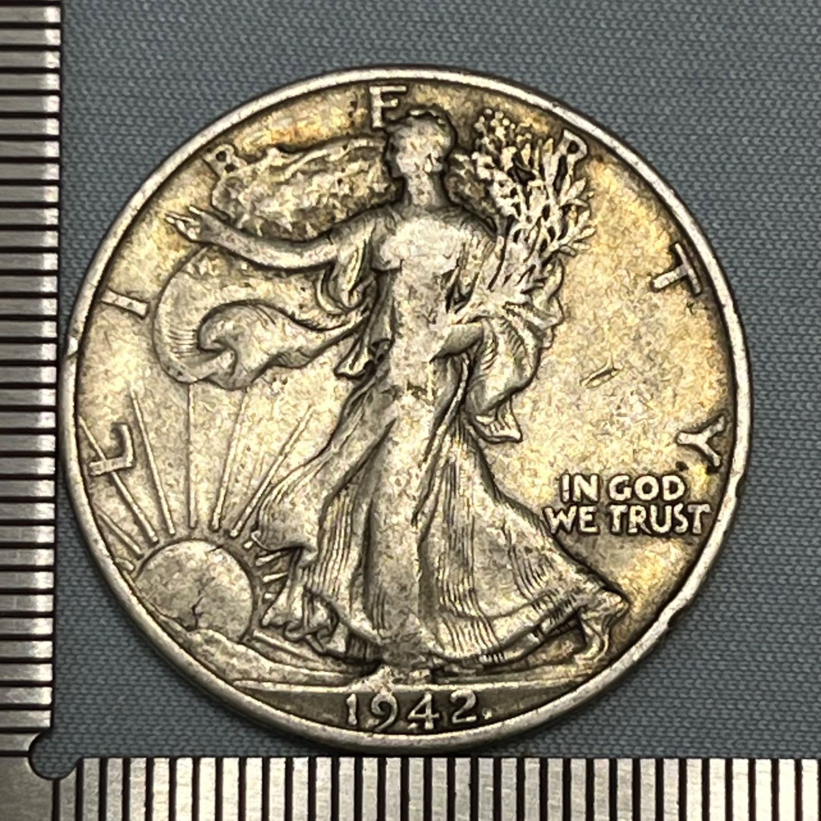 ウォーキングリバティアメリカ銀貨1942年揃え5枚 ウォーキング ウォーキングリバティアメリカ銀貨1942年揃え5枚 ウォーキング