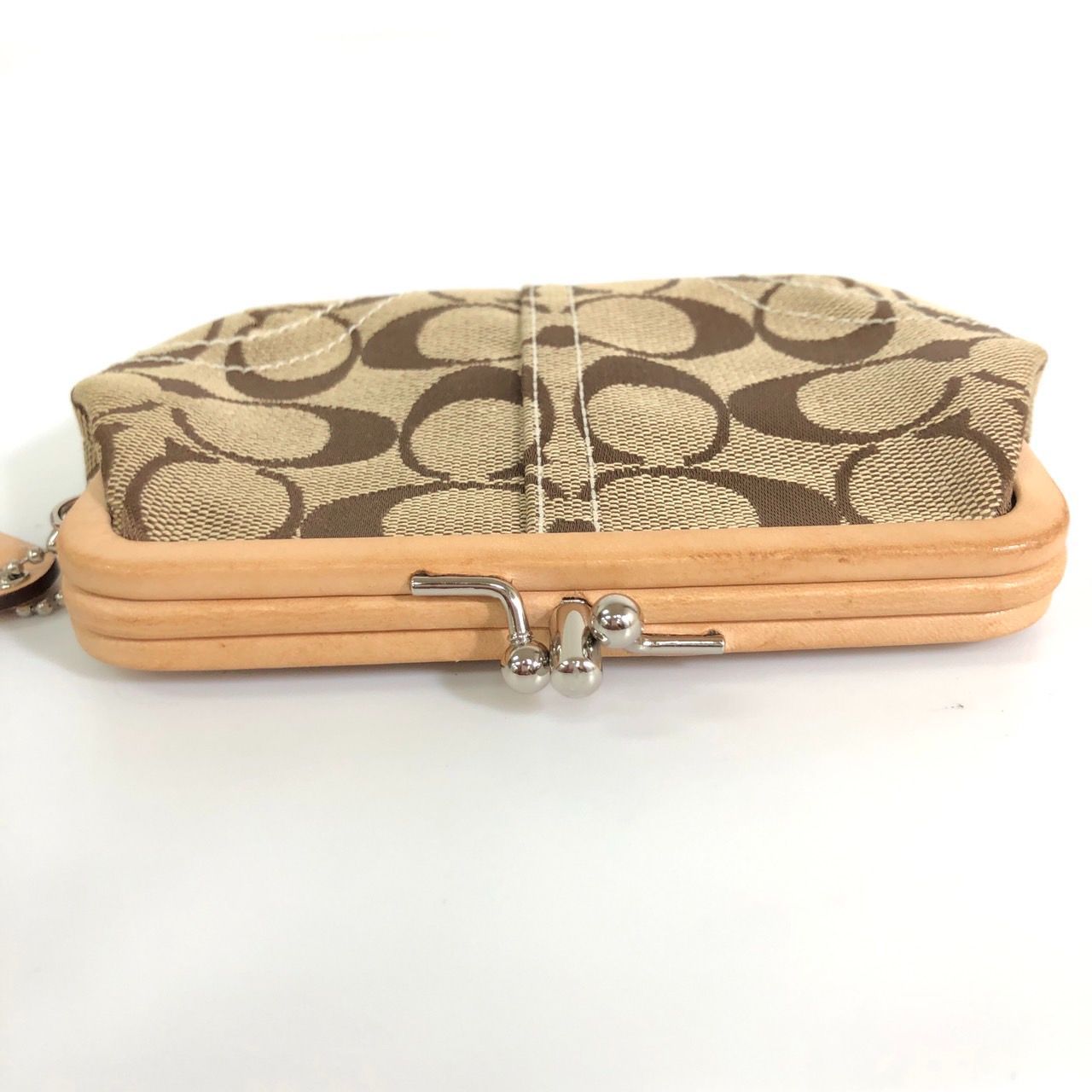 COACH コーチ がま口 財布 コインケース シグネチャー 小銭入れ 【送料 