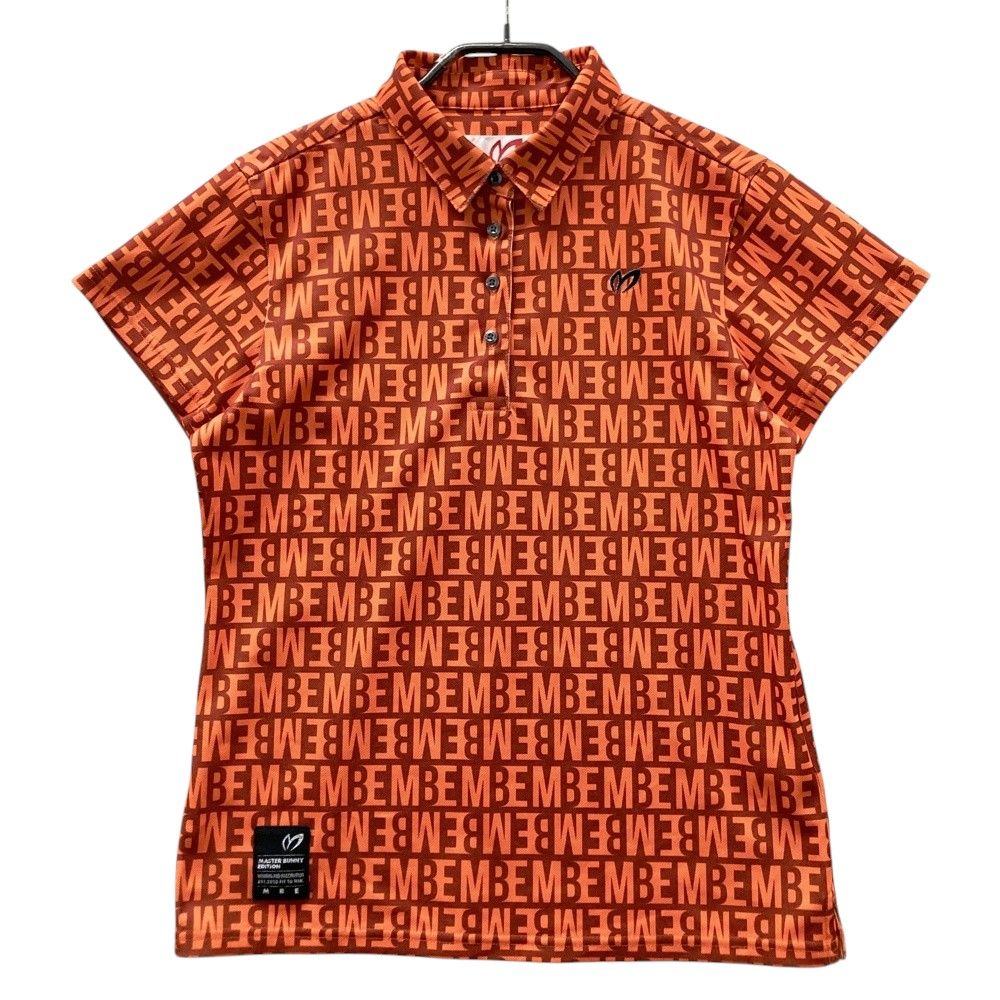 サイズ 1 MASTER BUNNY EDITION マスターバニーエディション 半袖ポロシャツ 総柄 オレンジ系 240101532238 ゴルフウェア レディース ストスト