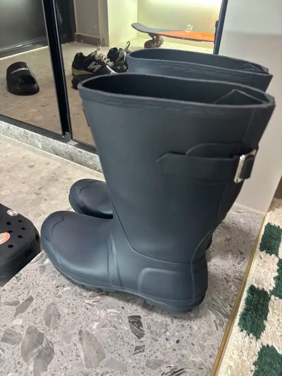 HUNTER ハンター レインブーツ ネイビー us8 250