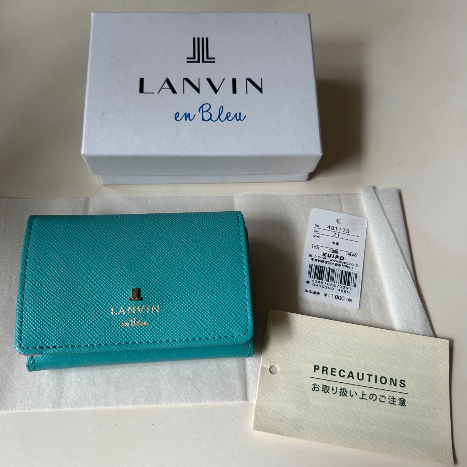 新品】LANVIN en Bleu 三つ折り財布 - メルカリ