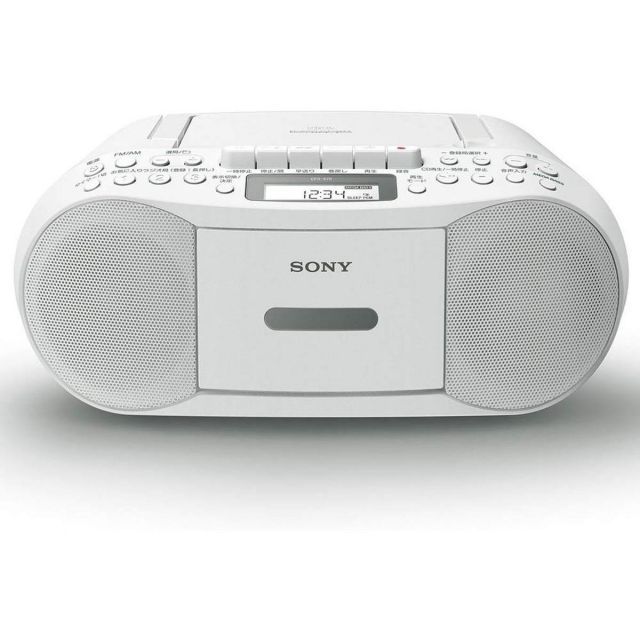 ソニー SONY CDラジカセ レコーダー CFD-S70 FM AM ワイドFM対応 録音 ホワイト CFD-S70 W