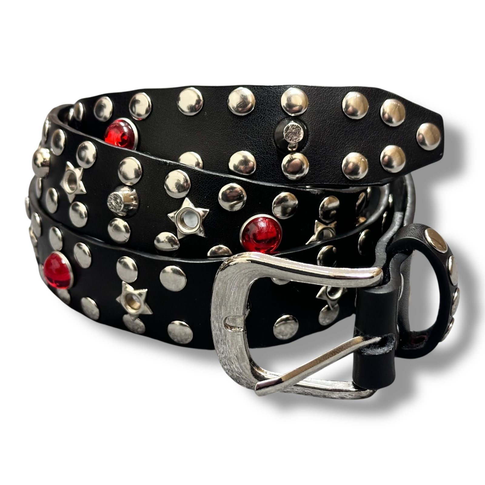 JADED LONDON スタースタッズレザーベルト ジェイテッドロンドン