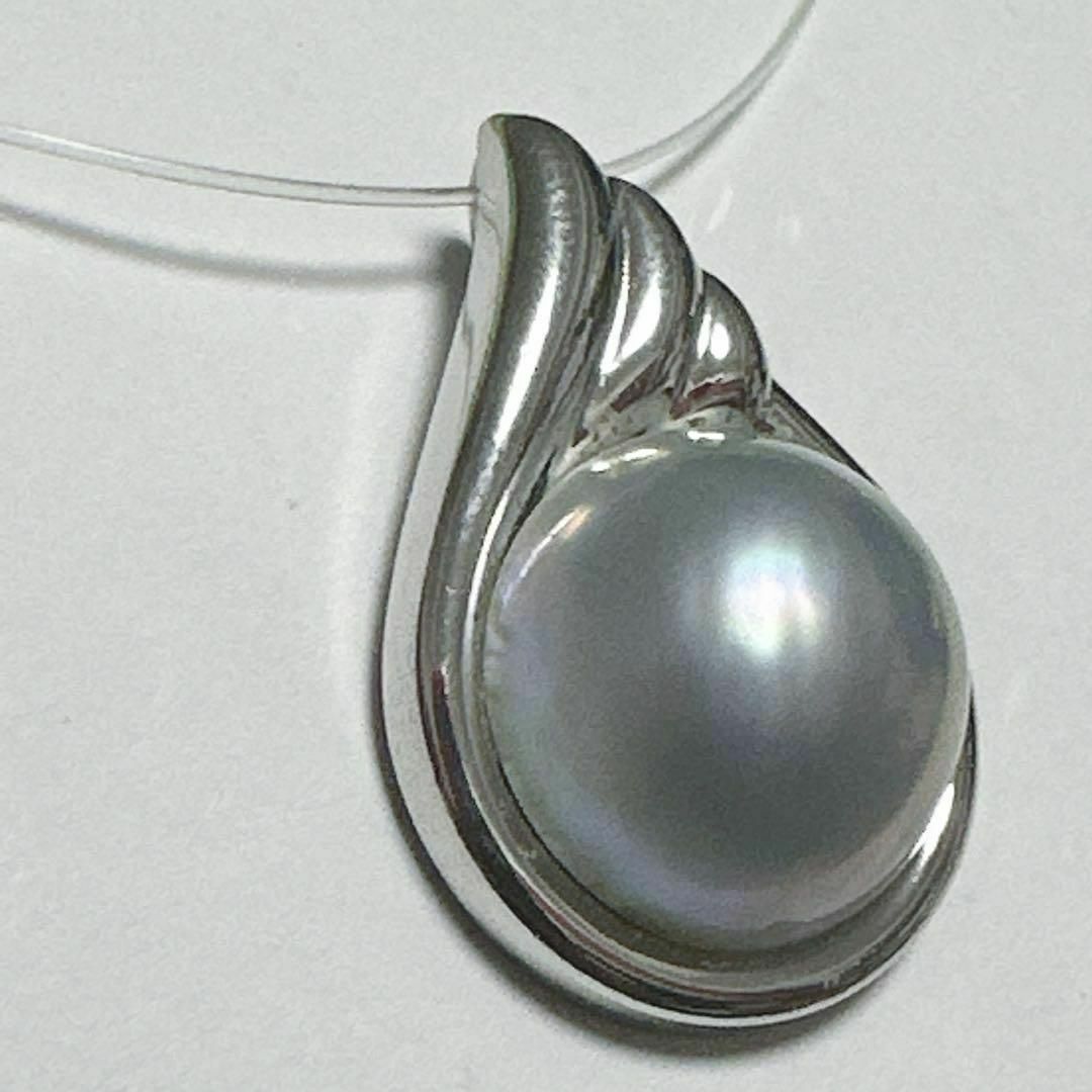 TASAKI タサキ ペントップ チャーム シルバー マベパール約13.3mm 