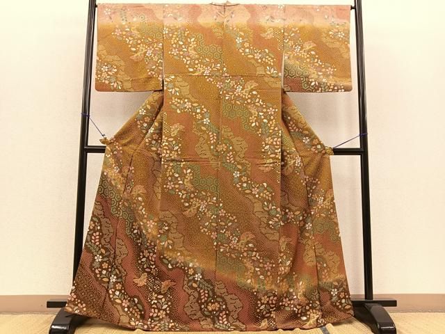 平和屋着物□訪問着 辻が花 暈し染め 金彩 正絹 逸品 BAAK5893fw - メルカリ