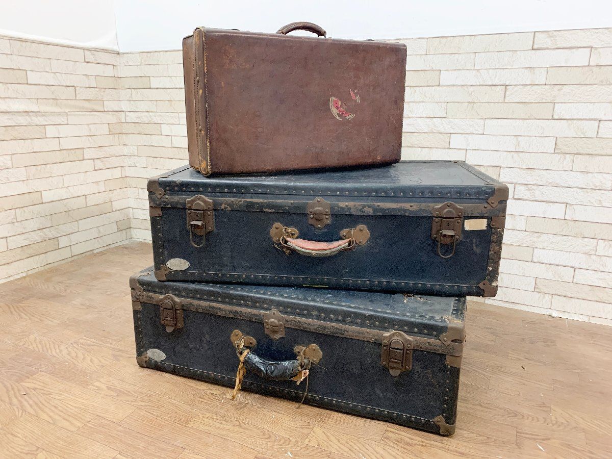 『ヴィンテージ家具』船舶トランク トランクケース ボックス RWmis54 ヴィンテージ家具』船舶トランク トランクケース ボックス RWmis54