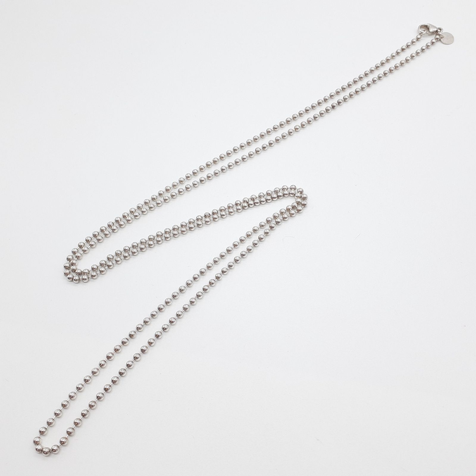 超美品　オールドティファニー　ボールチェーン　ロングネックレス ティファニー ボールチェーン ロングネックレス 84cm メンズ