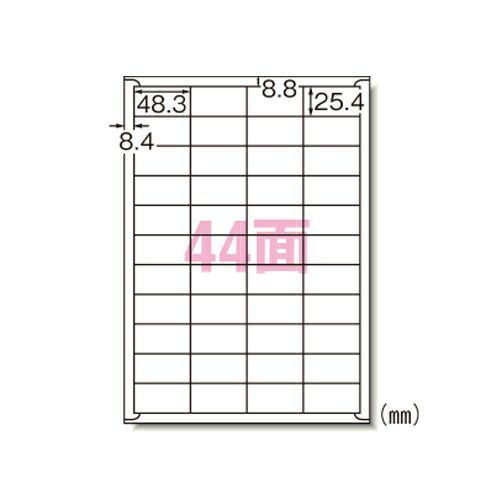 レーザープリンタラベル４４面５００入28648 エーワン
