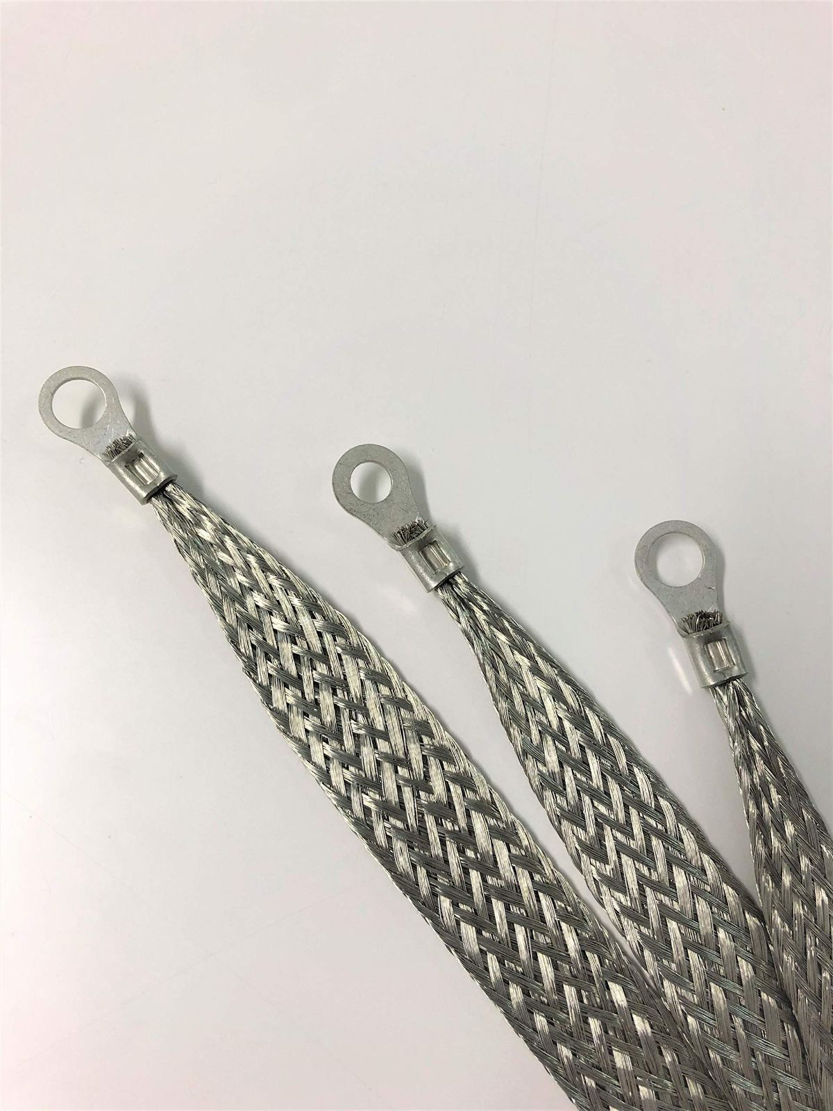 【数量限定】日本製 汎用マフラーアース 15sq 清和工業 3本セット（250mm･300mm･350mm）