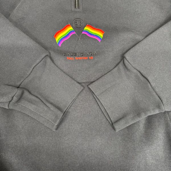 BALENCIAGA/バレンシアガ【18AW】ハーフジップ プルオーバー