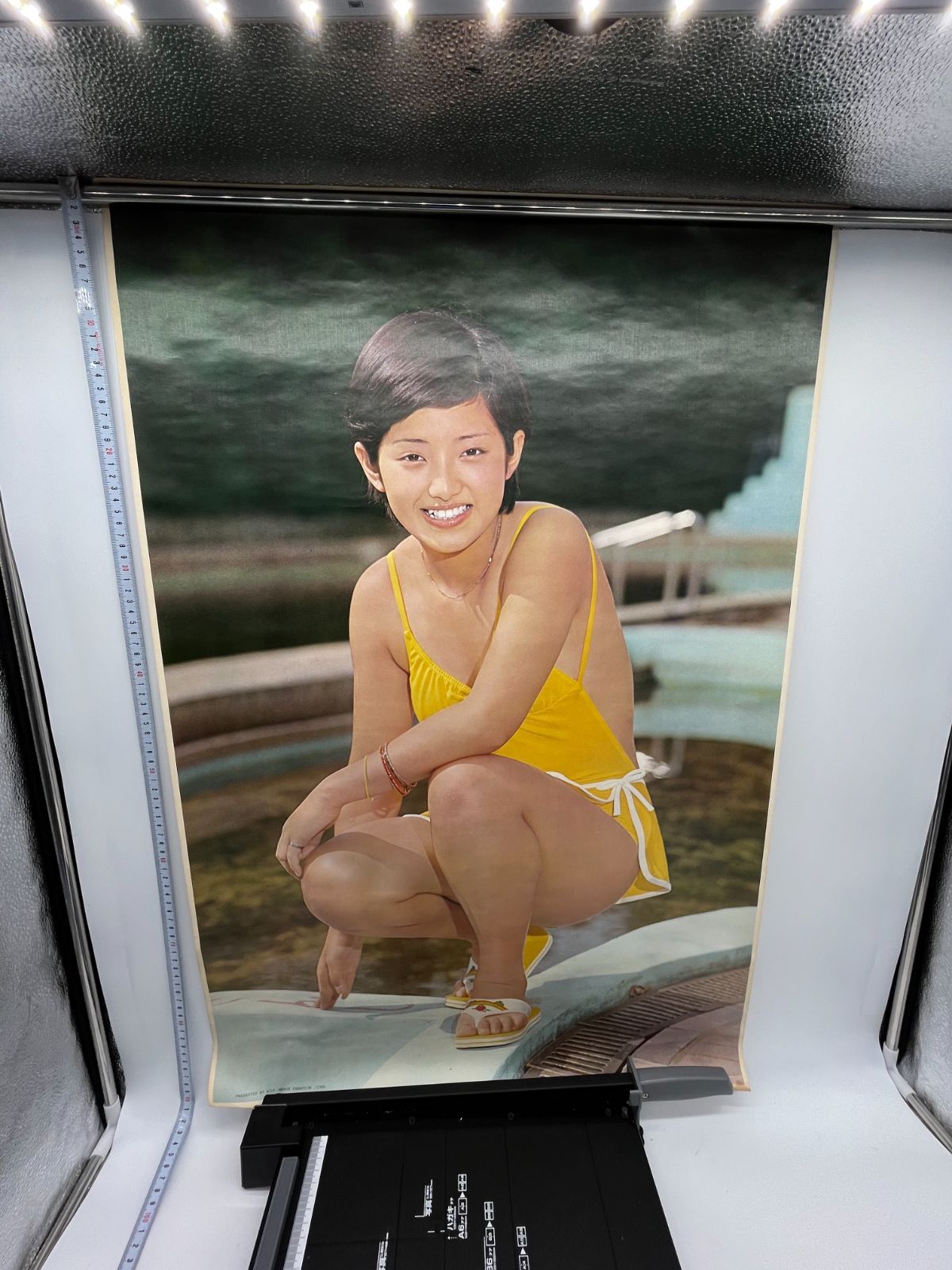 昭和レトロ 山口百恵 フジカラー ポスター 水着・サーフボード