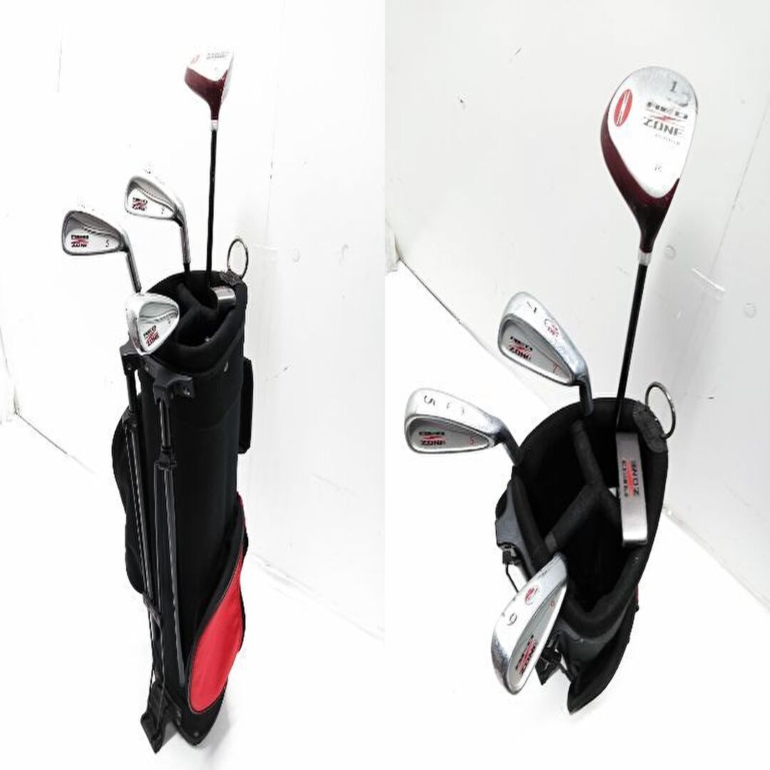 Red Zone 3 Club Golf Starter Set for Ages 5-7 Red | Free