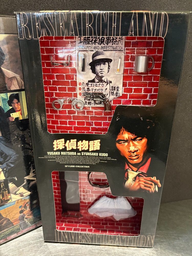 メディコムトイ探偵物語 松田優作 工藤俊作フィギュア 芸能人愛用 松田優作 探偵物語 特撮 - 特撮