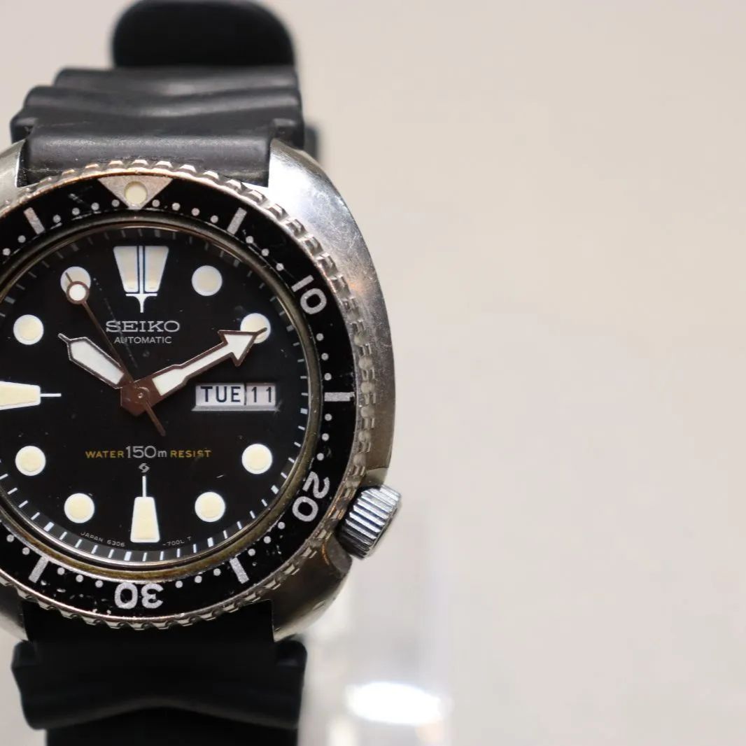 1977年～1979年】（希少）SEIKO 3rd DIVER 150m 防水 6306-7001 セイコー サードダイバー - メルカリ